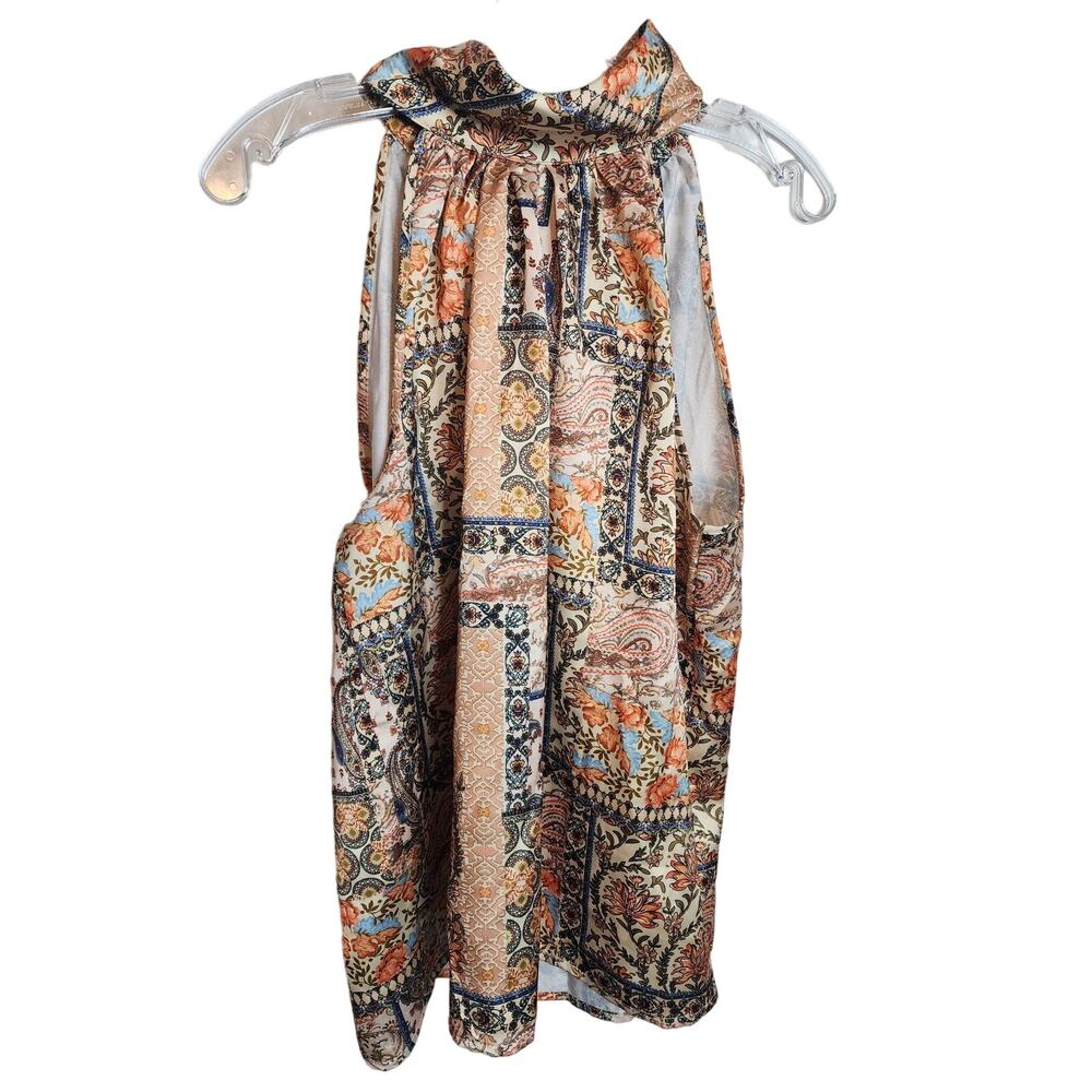Rachel Zoe Boho Tie Back Sleeveless Top, NWT, XL